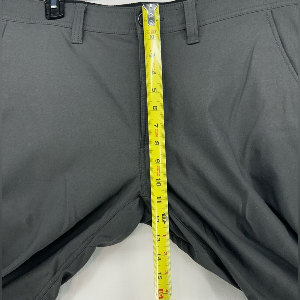 Prana Alameda Pants Gray Zip Fly Slim Fit Straight Hiking Trousers Mens 35x32 - Picture 6 of 13